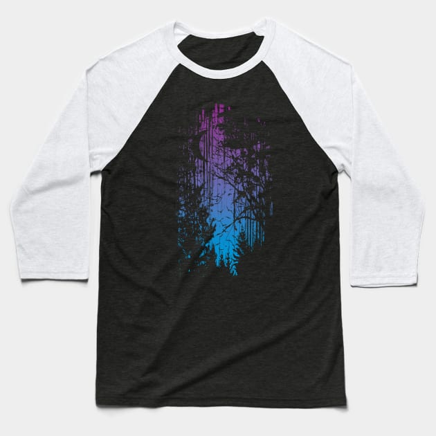 Technicolour Forest Baseball T-Shirt by Daletheskater